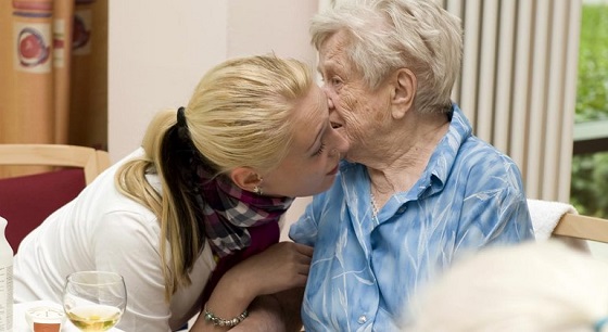 care worker with patient