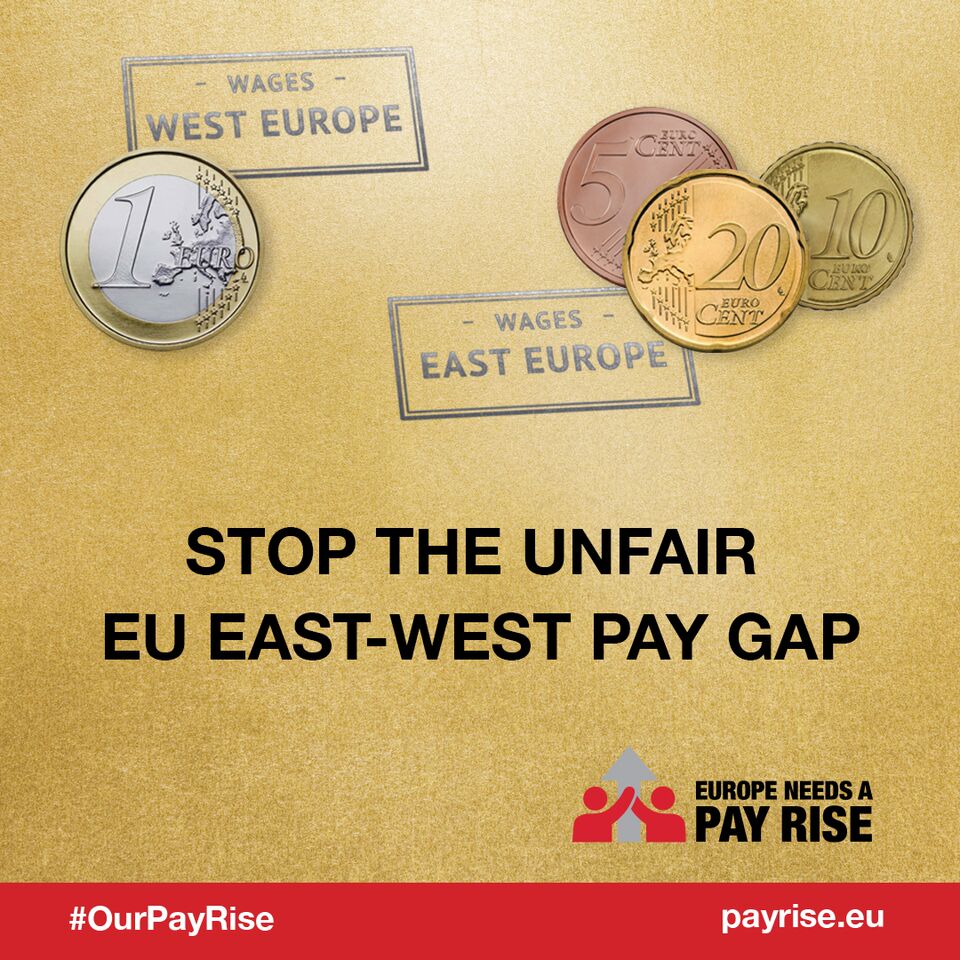 Wage Pay Gap East and West Europe