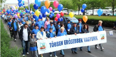 Trade unionists in Hungary