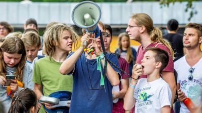 Young climate change campaigners