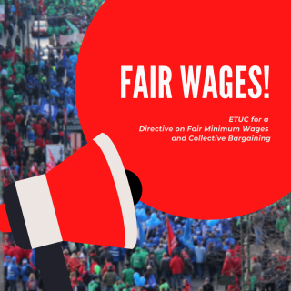 ETUC fighting for fair wages 