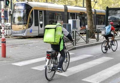 food delivery rider