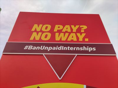 Ban unpaid internships logo