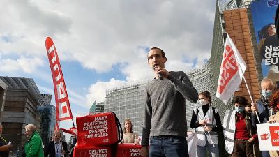 Ludovic Voet outside European Commission