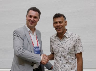 Luca Visentini and Hassan