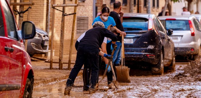 Scene from Valencia during the October 2024 floods