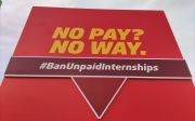 Ban unpaid internships logo